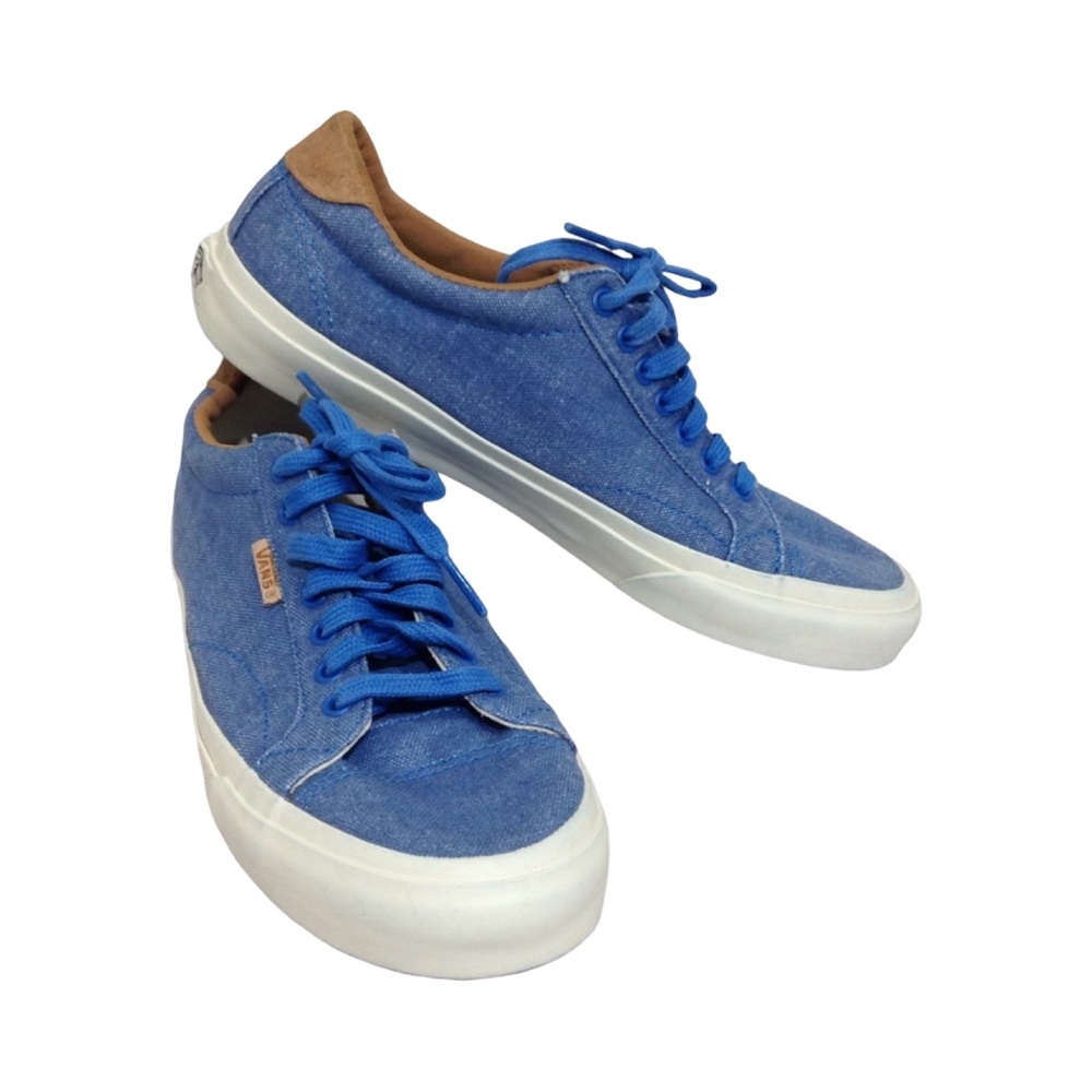 Vans Off The Wall Denim Sneakers Unisex M-7 W-8.5 Blue